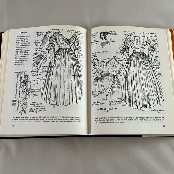 EXC 1985 Costume in Detail 1730-1930 BOOK Theatre Illustrator Designer Doll Draw - Picture 16 of 17